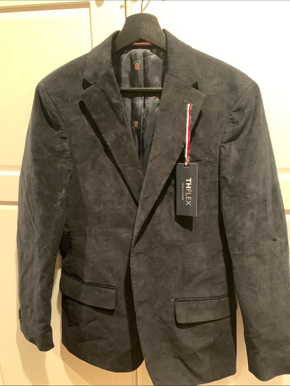 Tommy Hilfiger Black Suede Blazer